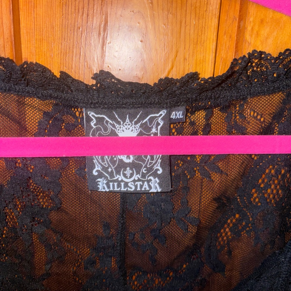 Killstar Gothic Black Lace Chemise